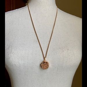 Kendra Scott Rose Gold Drusy Pendant Necklace